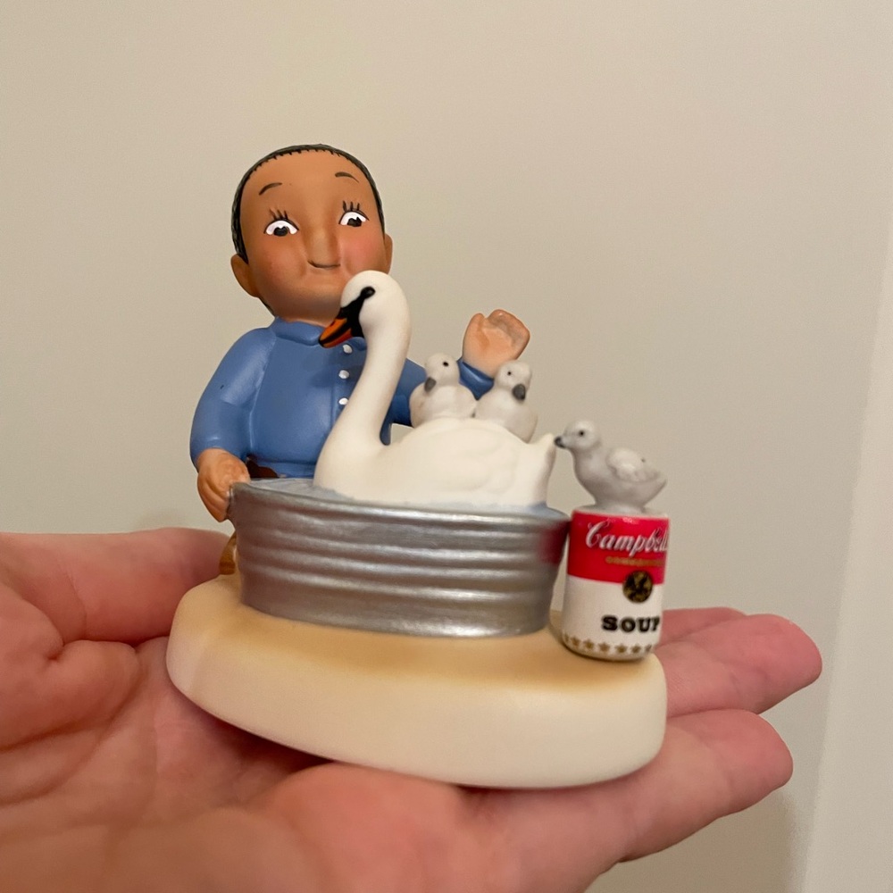 “Seven Swans-A-Swimming” holiday figurine campbells kids